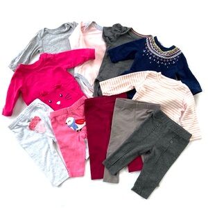 Carter’s Infant Girls 3-6 Months 11-Piece Fall Winter Clothing Set